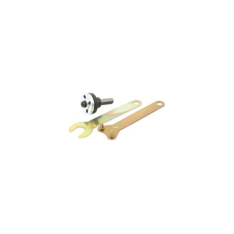 Adaptateur de mandrin de perceuse 10 mm 3/8 pouces, support de disque pour meuleuse d'angle, 2 jeux de clés 3 en 1 (1/4)