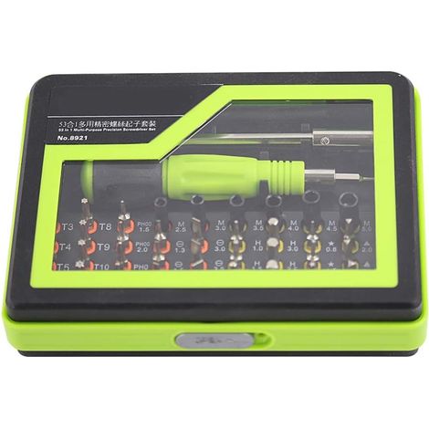 53in1 MultiBit Repair Tools Set, Precision Screwdriver Set, Kit Pentalobe Screwdrivers Electronics for Computer, Laptop, PC, Cell Phone (1/5)