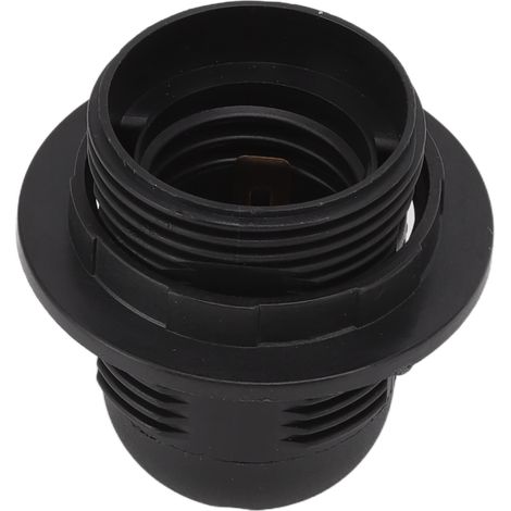 10 E27-Lampenfassungen mit Kupferkern, hochtemperaturbeständig, inklusive Lampenschirm für DIY-Projekte, schwarz (1/5)