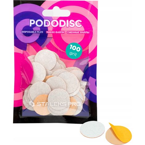 Plaques de polissage Staleks Pododisc M grain 100, 50 pièces