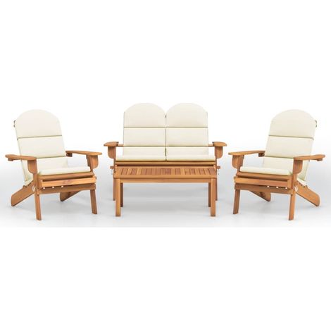 Maison Exclusive - Ensemble de salon de jardin Adirondack 4 pcs bois acacia solide (1/5)