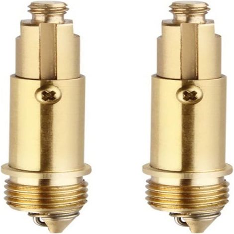 Bouchon Vidange Laiton Doré – Lot 2 – Ressort – Pour Baignoire – Étanche et Durable (1/5)