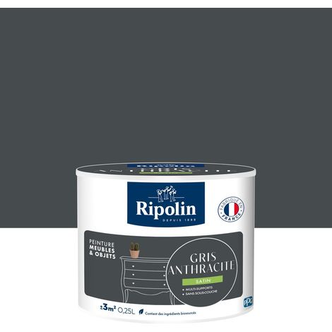 Möbel- und Objektfarbe, RIPOLIN, Anthrazitgrau 0,25 l RIPOLIN (1/5)