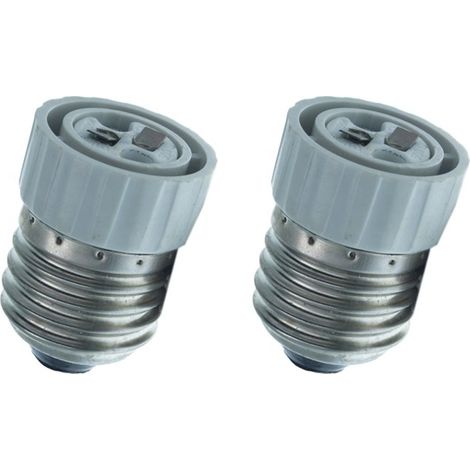 2 PZ Convertitore Adattatore Portalampada Per Lampada Attacco Da E27 A MR16 12V