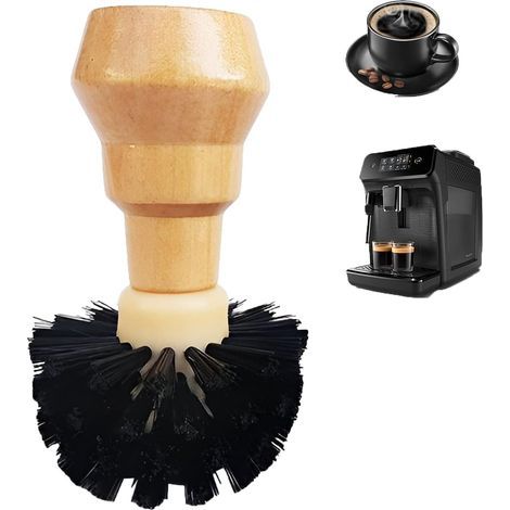 Filtre à café, brosse de nettoyage, outil professionnel de barista, porte-filtre à café, panier, brosse, expresso, brosse de nettoyage pour tasses à café de 51 et 54-58 mm (1/5)