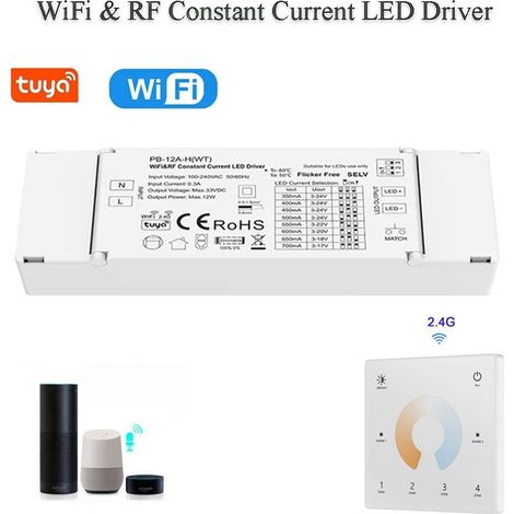 Tuya Driver per LED a Corrente Costante Smart WiFi ed RF da 12W  350-700mA (1/4)