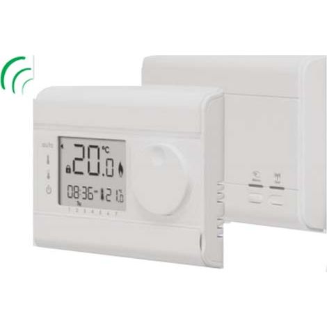 Thermostat onde radio programmable digital - Thermador