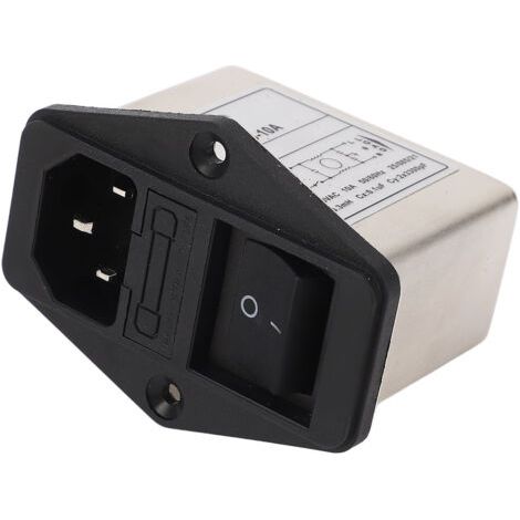 IEC-Buchse mit Sicherung und Wippschalter, 115 V/250 V, für elektrische Geräte (1/5)