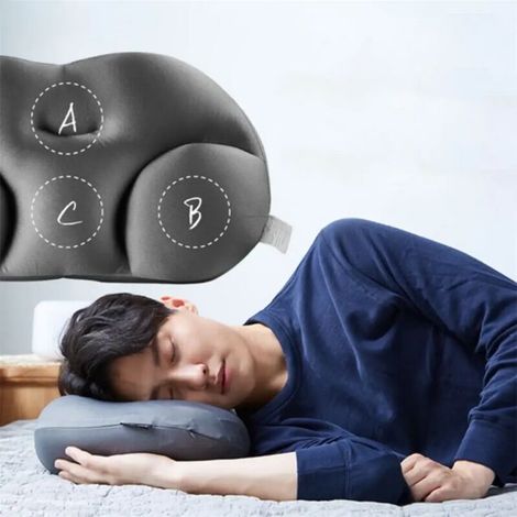 Oreiller en mousse à mémoire de forme pour massage cervical, du cou, des épaules et du corps - AquaForge (1/5)