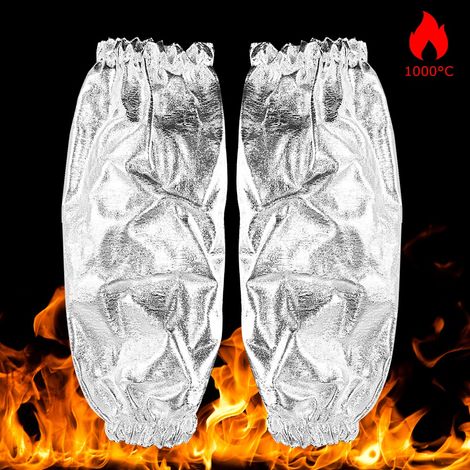 Manchette de Protection Thermique en Aluminium 1000°C pour Avant-Bras et Mains (1/5)