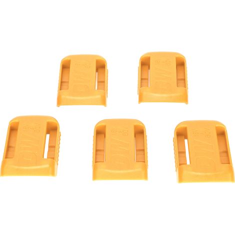 5 pièces Support pour Batterie au Lithium, Rack de Stockage Portable pour Outils Électriques avec Trou de Vis Fraisé, Support Compatible DW Yellow (1/5)