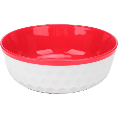 Gamelle Pour Chien Et Chat - Anti-Dérapante En Pp - Pour Nourriture Et Eau - Rouge Et Blanc - 990ml (1/5)