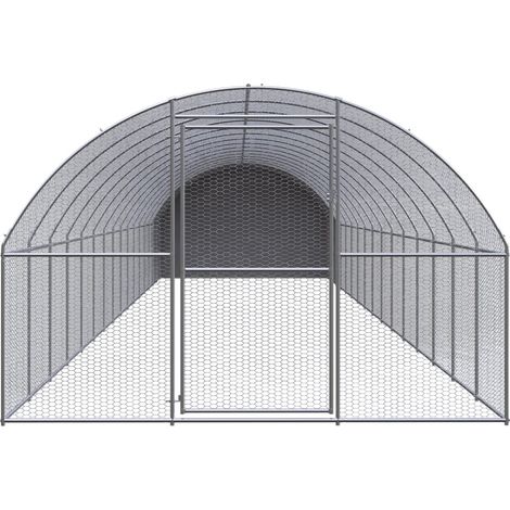 Maison Exclusive - Outdoor-Hühnerstall 3x16x2 m Verzinkter Stahl