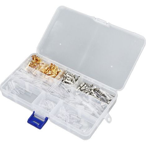 [NEVER USED] 240 pieces Male/Female Crimp Terminal Connector with Insulating Sleeve Cold Pressed Wire Terminal