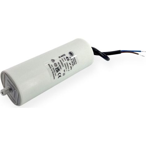 Condensateur permanent 45µF à câble - Ø45x117mm - DUCATI