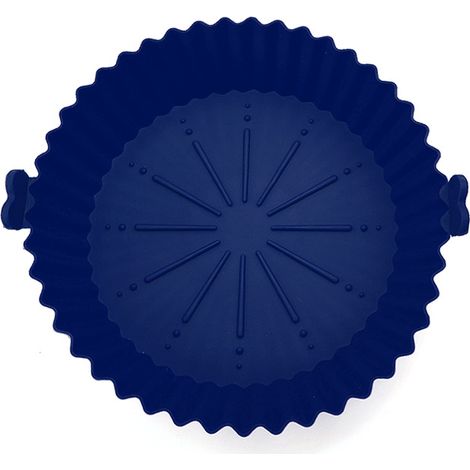 Tapete de silicona para freidora de aire, insertos para cesta de freidora de aire aptos para horno, tapetes de silicona reutilizables para freidora de aire, accesorios para freidora de aire, bandeja d (1/2)