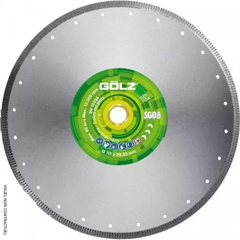 Diamanttrennscheibe SG08 125MM - GOLZ - SG08125 (1/2)