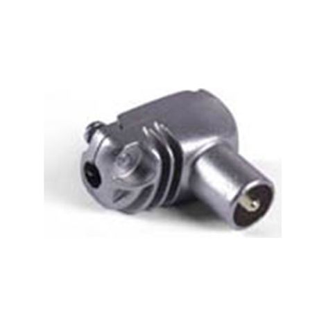 Conector tv acodado m metalico