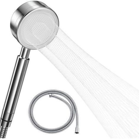 Oricean Pommeau Douche Haute Pression avec Tuyau 1,5 m, Douchette Douche Salle de Bain en Acier Inoxydable 304-Ywey (1/5)