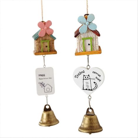 Carillon éolien en résine avec cloche en cuivre (A) (1/5)