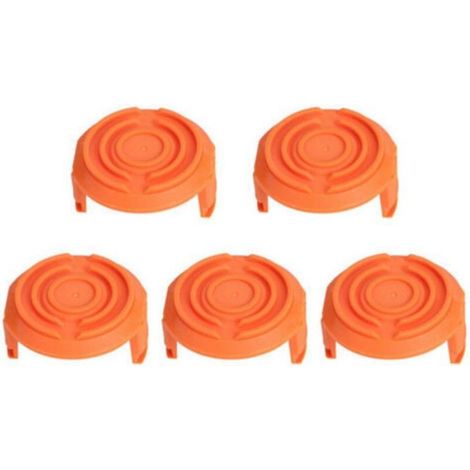 Cache-Bobines Pour Tondeuse Bordure - Compatible WA0010 - Diamètre 5,8 Cm Hauteur 3,2 Cm - Lot De 5 (1/5)