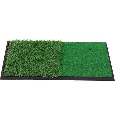 Tapis de Pratique de à Semelle en Caoutchouc, pour Intérieur et Extérieur, Tapis de Pelouse de Simulation à Double Balançoire Durable (1/5)