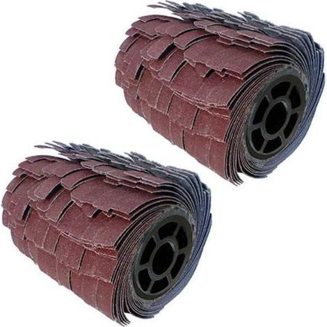 2 brosses 120100mm à lanières abrasives PEUGEOT- grain40