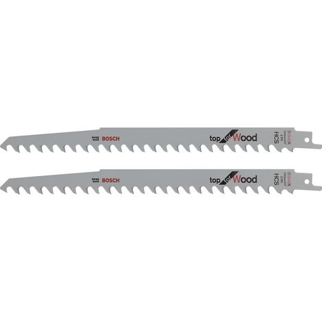 Bosch S1542K Set di 5 lame per sega a sciabola argentata