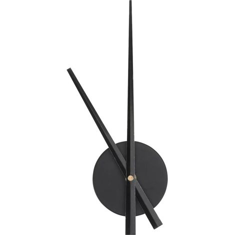 Horloge murale à point de croix géante à faire soi-même, horloge à aiguilles 3D, décoration artistique pour la maison, mécanisme d'horloge à quartz, accessoires de décoration intérieure, 1 pièce (noir