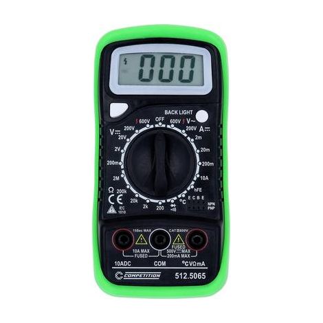 Multímetro ks tools 512.5065 pantalla dual retroiluminada