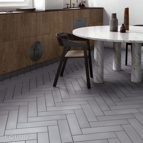Carrelage Stromboli 36.8x9.2cm Gris - Mat - boîte de 0.65 m2 36.8x9.2 cm Gris - Mat - boîte de 0.65 m2 (1/2)
