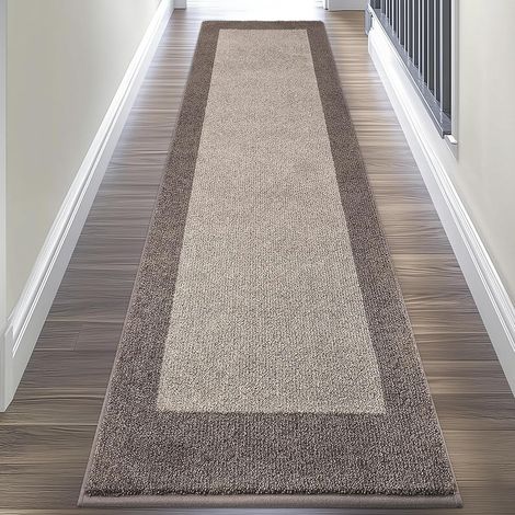 Tapis Couloir 60 x 213 cm, Tapis Cuisine Interieur Antidérapant et Lavable en Machine, Idéal pour Chambre, Porte, Passage, Salle de Bain ou Sol, (Emballage en Rouleau) (1/5)