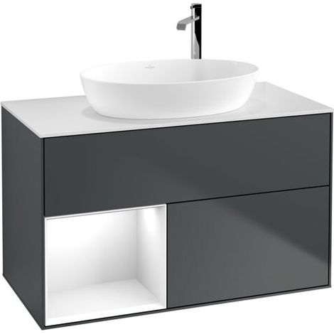 Villeroy & Boch F891GFHG Meuble sous-lavabo Finion F89 (1/2)