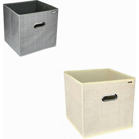 Cleafe - Scatola Porta Documenti D'archiviazione Ufficio Box Portatutto 31x31x31cm 69688 - (1/5)