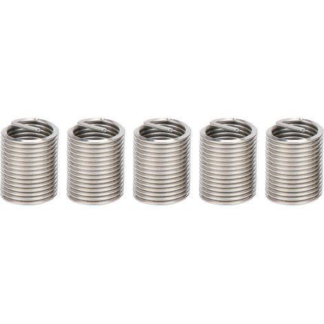 Kit de 5 inserts filetés intérieurs et extérieurs en acier inoxydable pour réparation et fixation – M22×2,5×2D