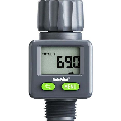 Compteur d'eau pratique RAINPOINT, minuterie d'arrosage, minuterie d'arrosage avec affichage LED