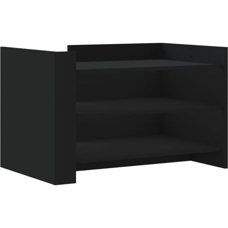 Maison Exclusive - Couchtisch Schwarz 80x50x50 cm Holzwerkstoff