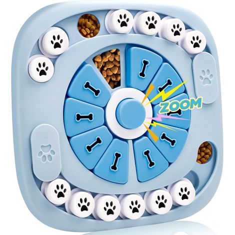 Jouets puzzle pour chien - Jouet d'enrichissement pour chien pour l'ennui - Puzzle interactif stimulant mentalement - Avec distributeur de friandises - Cadeau d'anniversaire pour chiot (1/5)
