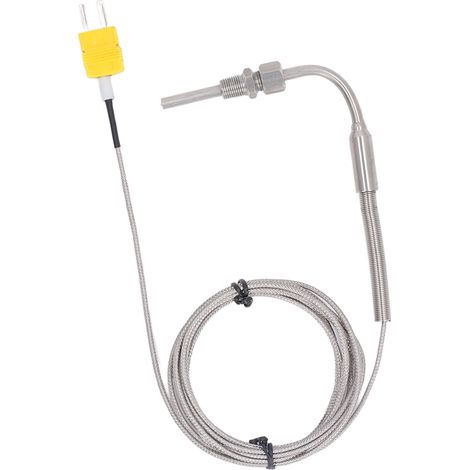 Thermoelement Typ K, 0–600 °C, 5 x 80 mm, 1/8 Zoll NPT-Gewinde, 2 m Kabel, Stecker, Temperaturfühler (1/5)