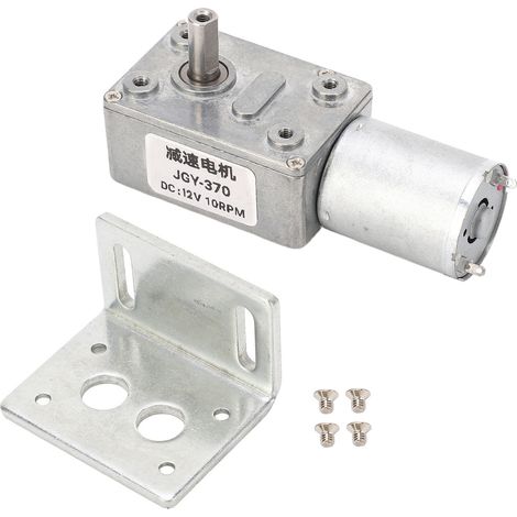 12V DC 10 rpm Schneckengetriebemotor, selbsthemmend, reversibel, 12 mm Einzelwelle, Drehzahlreduzierer, 12V DC-Motor mit niedriger Drehzahl.