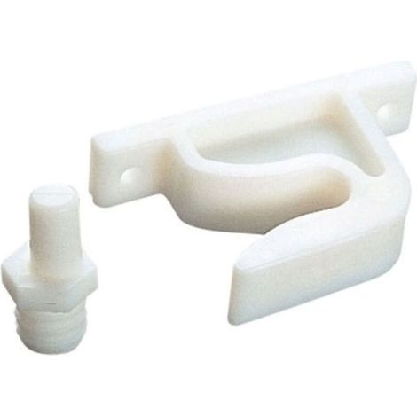 Arrêt de porte en plastique blanc pour portes pliantes Bloc Meuble Fermeture Butoir Butée (1/3)