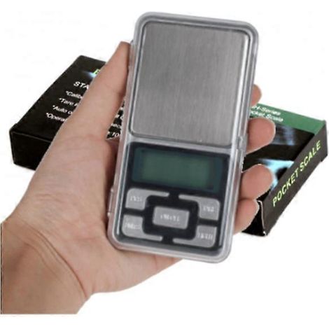 Balance de poche numérique compacte / Balance de poche pour bijoux, etc. Balance électronique de cuisine et de pâtisserie en acier inoxydable - 0,01 à 200 g (1/2)