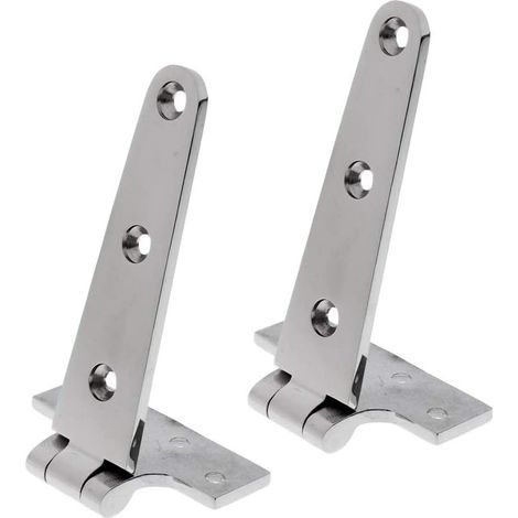 BRAVIX Lot de 2 charnières en T pour abri de yacht, abri de jardin, garage (1/5)