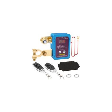 Interruptor de apagado para coche con mando a distancia, interruptor de desconexión de batería 12 V 240 A, interruptor de parada automática con pantalla LED de voltaje para coche y camión (1/5)