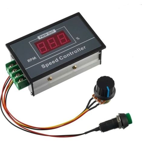 Bardusch-BOJACK affichage numérique réglable PWM régulateur de moteur à courant continu 30A 6 60V 12V 24V 36V 48V LED contrôle d'affichage avec interrupteur marche arrêt (1/5)