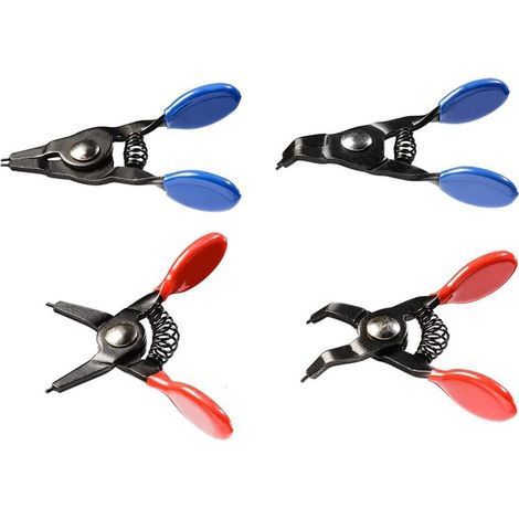 4 Pièces Petite Pince à Circlips, Mini Pince à Circlips Robuste en Métal pour Circlips Internes Externes (1/5)