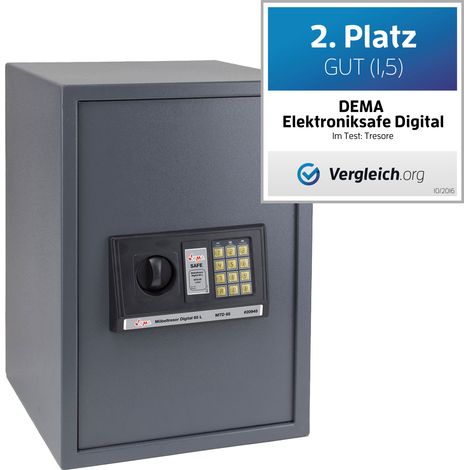 Möbeltresor Wandtresor Tresor Safe Wandsafe Geldschrank Digital 65L 35x36x52cm (1/5)