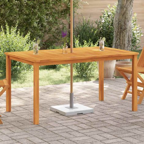 Garden Table 150x90x74 cm Solid Acacia Wood vidaXL (1/5)