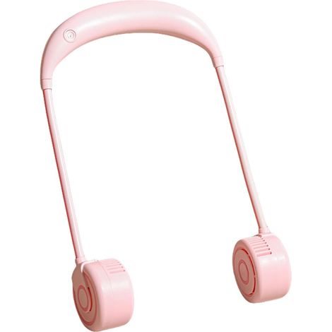 Ventilateur de cou, refroidisseur d'air pliable sans pales, rechargeable par USB, portable et réglable pour les voyages, les activités de plein air, les chantiers, les festivals, le camping, le sport  (1/5)