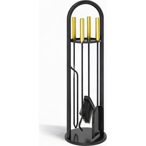 Ensemble 5 Accessoires de Cheminée avec Support 20 x 20 x 71 cm (1/5)
